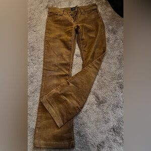 ABS by Allen Schwartz 
Size 28
Corduroy 
Rust brown color
6 pocket design
Flare